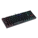 TECLADO MECÁNICO GAMER ALÁMBRICO  REDRAGON KUMARA NEGRO /TKL /SWITCH AZUL /ESPAÑOL /K552RGB-1-SP